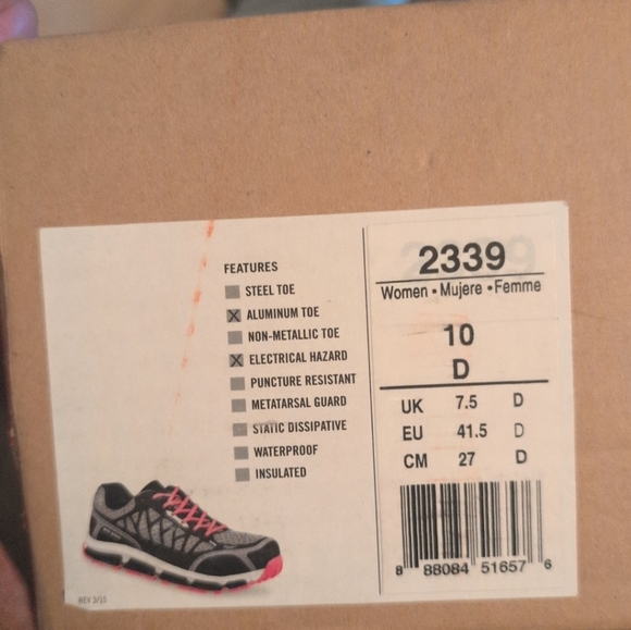 Women's Black and Pink Red Wing Shoes Size 10 - Picture 3 of 3